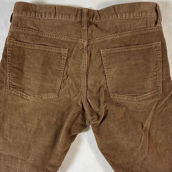 J Crew 770 Straight Fit Corduroy Pants Men's 31x32 Brown Casual Stretch Pants - Picture 2 of 10